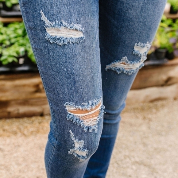 Judy Blue Skinny Cuffed High Rise Jeans Size‎  5/27 - Picture 7 of 13